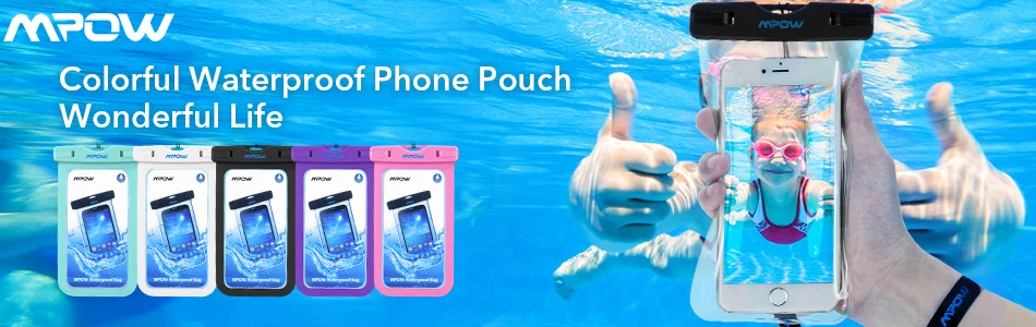3/4/7 шт Mpow подводный Водонепроницаемый телефона универсальный для 4-6 дюймов мобильного телефона сумка для купания чехол для iphone Xs Xr 6 6s плюс