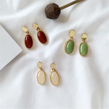 New Geometric Personality, Retro Pendant Earrings, Women’s Fashion Earrings Metal Exquisite Earrings Jewelry Gift Kshmir Vintage