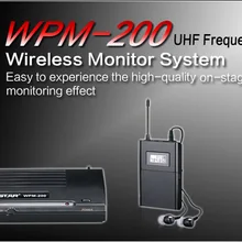 Takstar WPM-200 UHF Беспроводная система монитора в ухо стерео беспроводные наушники передатчик и приемник