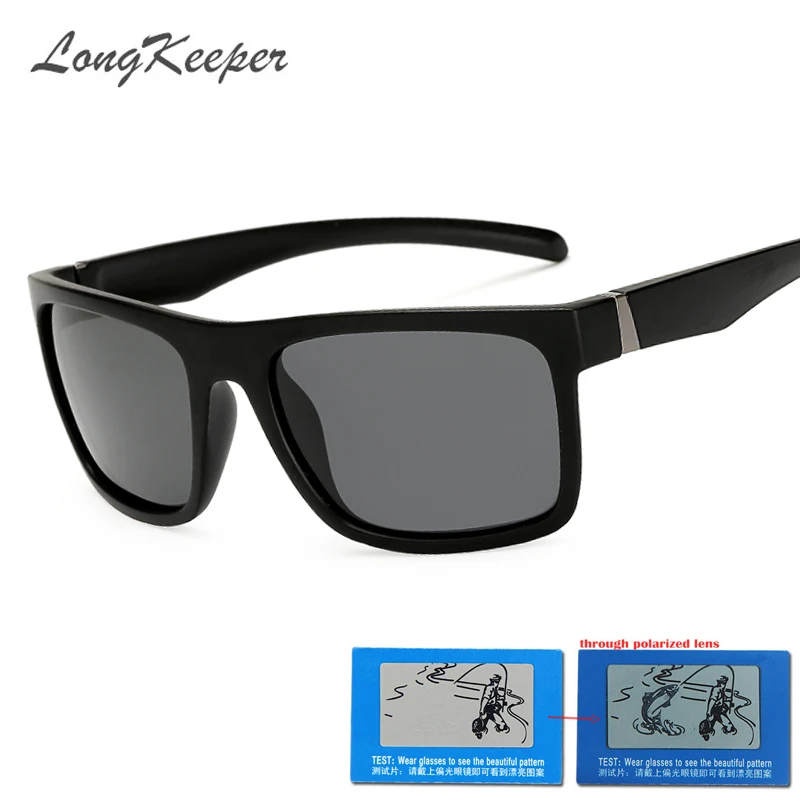 

LongKeeper Men Polarized Sunglasses Goggle style Driving Glasses Male outdoor Sun glasses for Men Eyewear Accessories Gafas