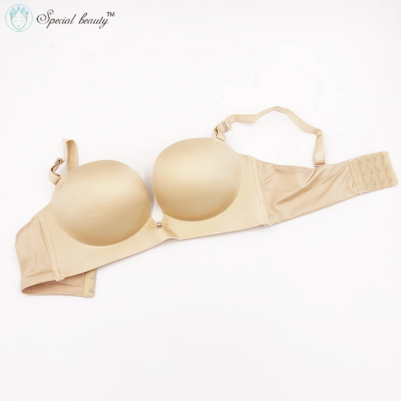 Special Beauty!Free shipping!Skin color Super low price Underwire Push Up top selling product in 2018Glossy face Sexy 1/2cup bra