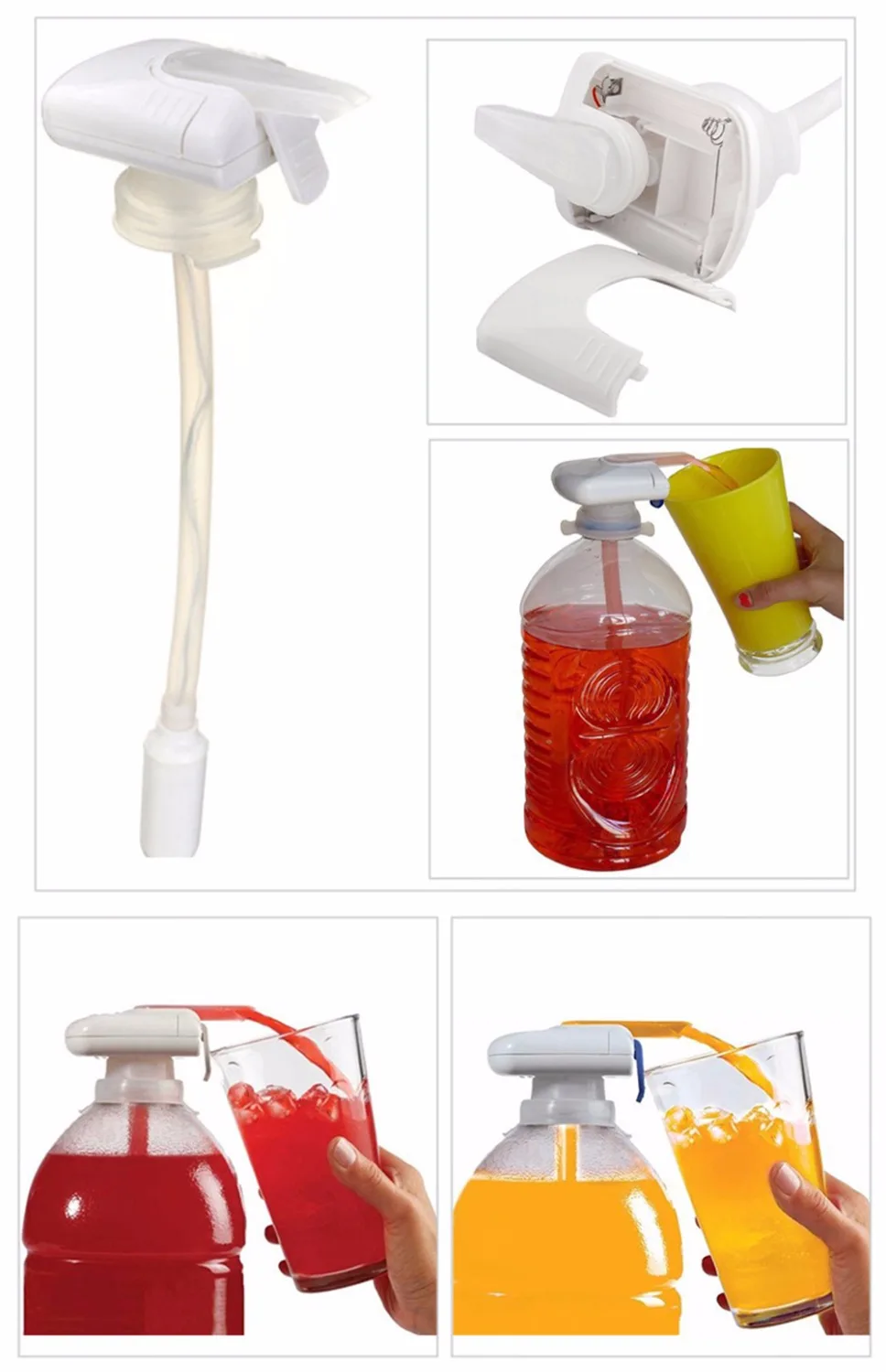 Креативная электрическая автоматическая соковыжималка, диспенсер для коктейльной воды с питьевой соломой, фруктовые овощные кухонные инструменты, волшебный кран