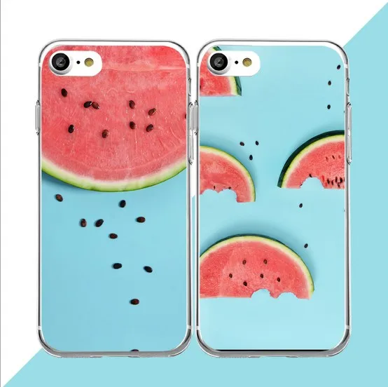 Fashion watermelon phone shell summer style wholesale cases for iphone6 6s plus/7 8 plus/X |