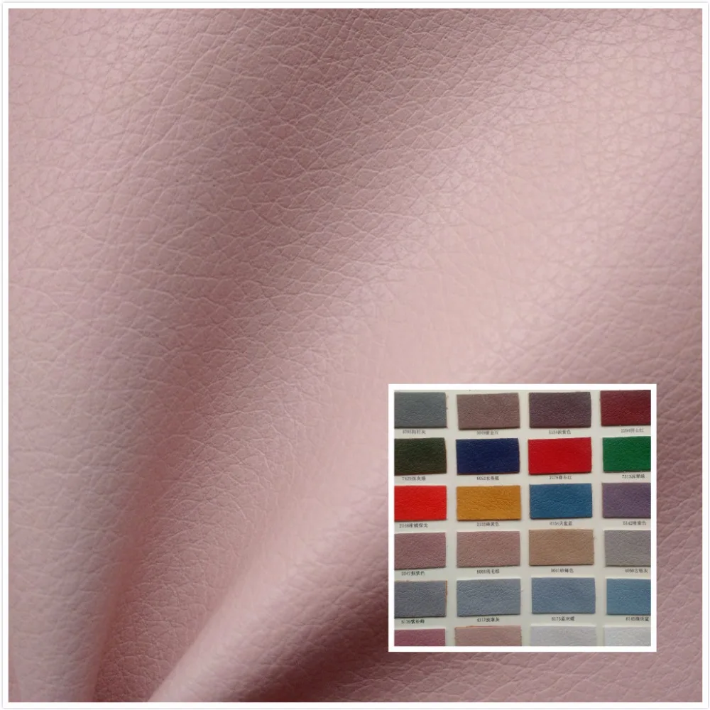 

NEW! High quality Smoke pink faux leather fabric PU soft synthetic leather 26 color textile fabric for bag belt sofa