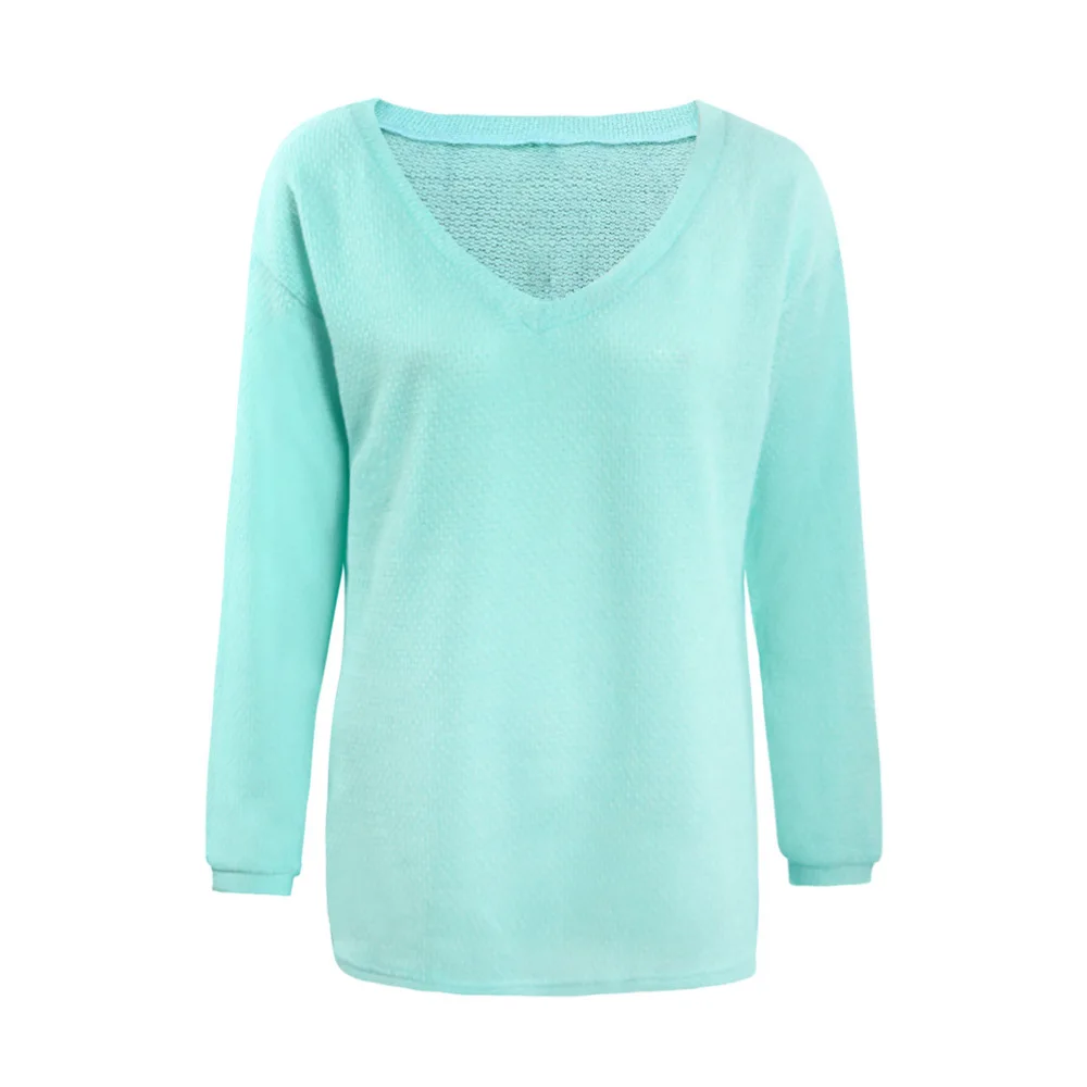 2018 New Autumn Winter Fashion Women Clothing Knitting Casual Long Sleeve Solid Colors Sweater Loose Plus Size Female Sweaters