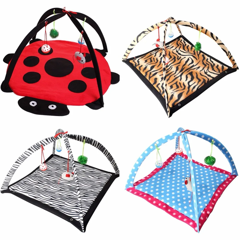 2018 Cat Toys Pet Cat Play Tent Bed Funny Colorful Toys Kitten Pad Cushion Exercise Gift folding tent bed toy bed for pets 2018 Cat Toys Pet Cat Play Tent Bed Funny Colorful Toys Kitten Pad Cushion Exercise Gift folding tent bed toy bed for pets