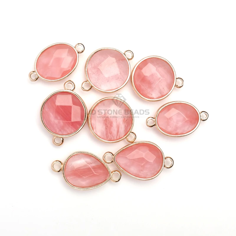 

Free Shipping agate quartz gemstone material round shape drop shape olive shape pendants DIY necklace accessory