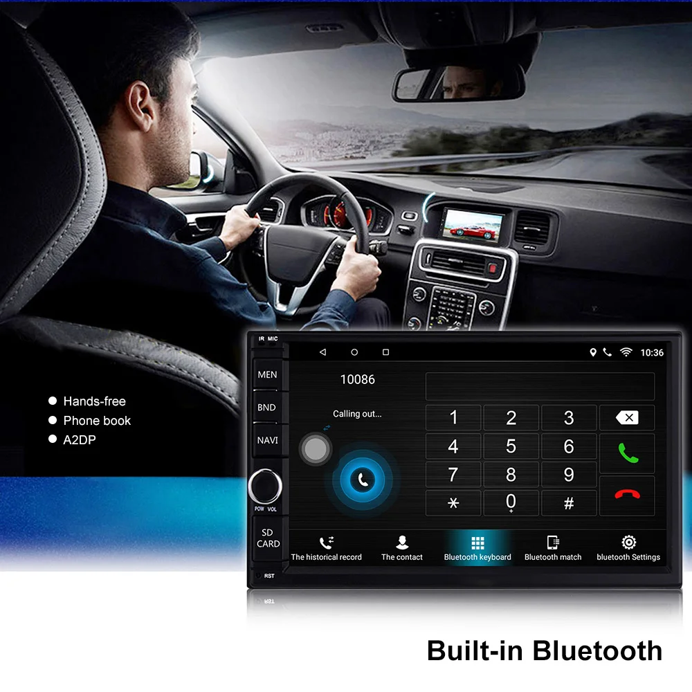 Discount CT0012 RAM-2G Car Multimedia Player 7-Inch TFT Touch Screen Mirror Link GPS Navigation FM RDS Bluetooth Auto Mp5 Player 5