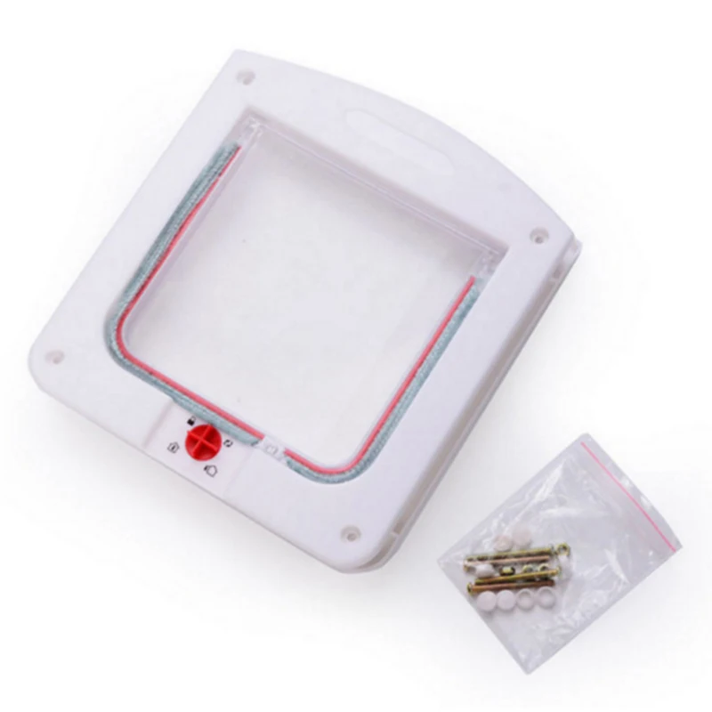 

SMARTPET ABS Plastic Pet Cat Door Kitten Security Flap Door for Screen Window Safety Flap Gates for Large Medium Dog