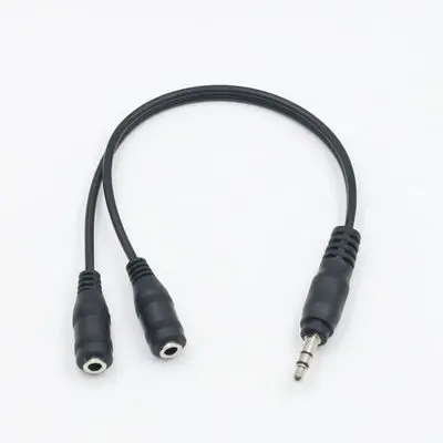 3.5 mm Headphone Earphone Audio Cable Micphone Y Splitter Adapter 1 Female to 2 male Connected Cord to Laptop 3.5 mm Headphone Earphone Audio Cable Micphone Y Splitter Adapter 1 Female to 2 male Connected Cord to Laptop
