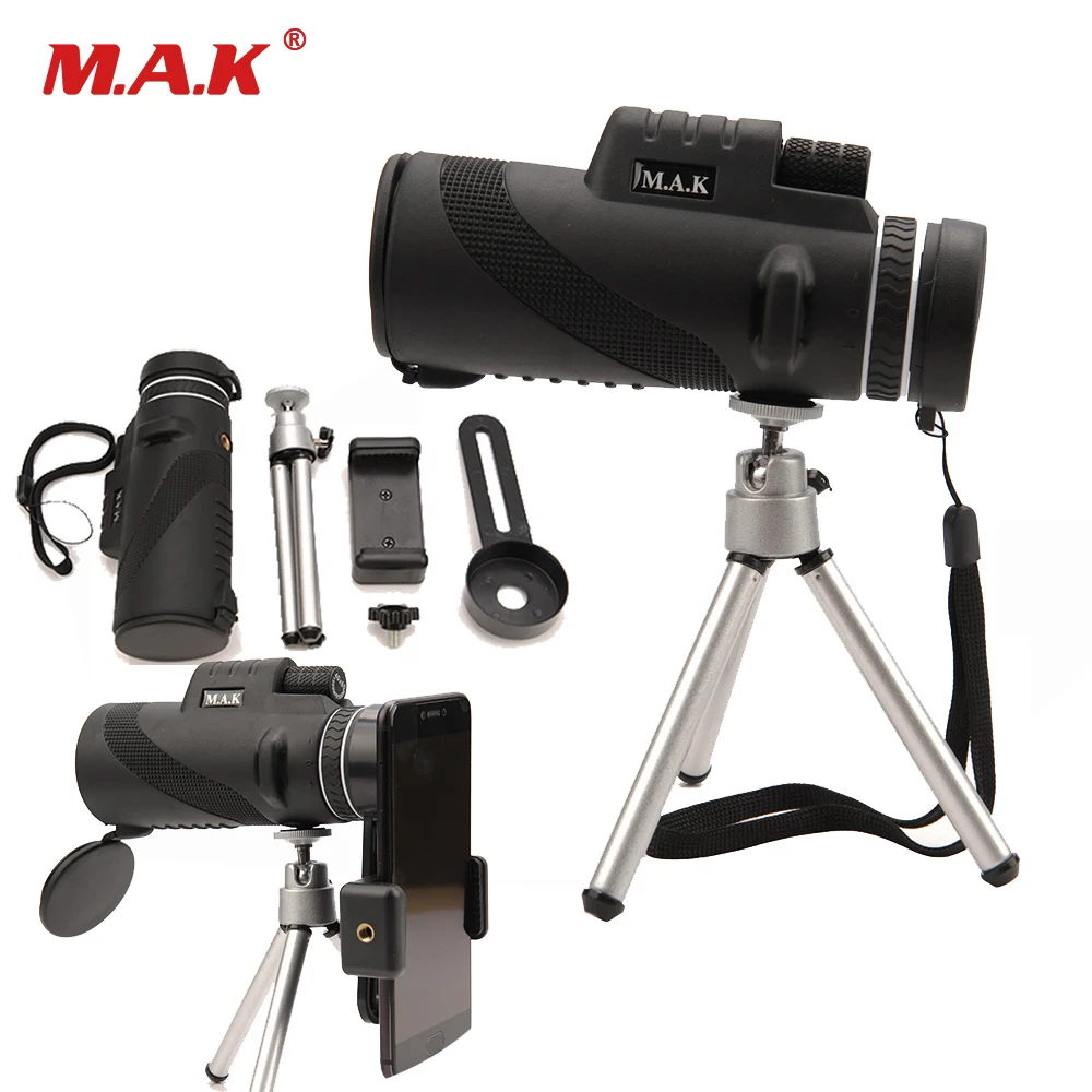 40x60 Монокуляр мощный бинокль большой ручной телескоп lll ночного видения военный HD Профессиональный Охота