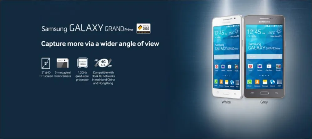 Refurbished Samsung Galaxy Grand Prime G530h 5.0 Screen Dual Sim Unlocked Cell PhoneGSM 800/1800Mhz WCDMA 1800/1900/2100 backmarket phones
