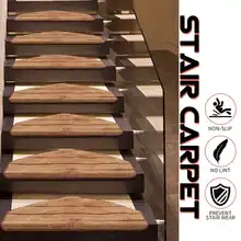 Fashion Stair Carpet Sets Slip Resistance Stair Tread Mats Step Rug For Stair 65X27cm Fit For 25cm Width Stair Pad