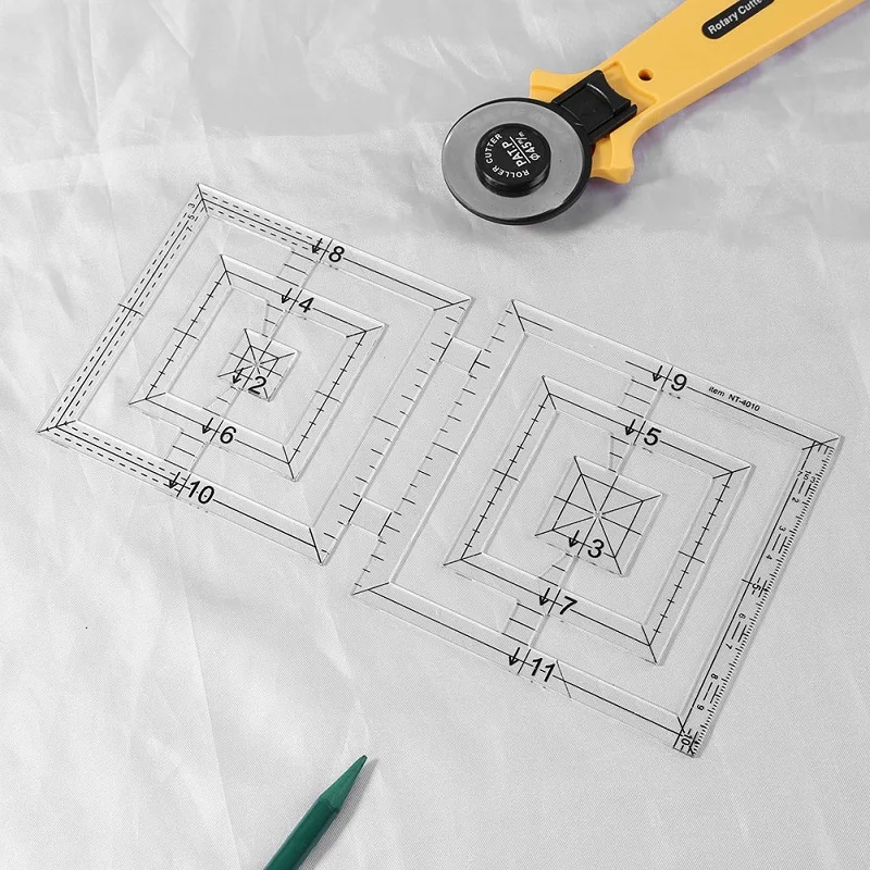 VODOOL Лоскутная линейка ручное одеяло шаблоны акриловая Лоскутная линейка DIY одеяло er инструмент для рисования одеяло ing линейка для лоскутного шитья