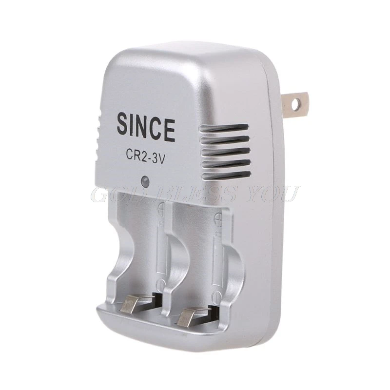

3V Wall Travel Home Wall Charger For CR2 Lithium Rechargeable Battery US Plug