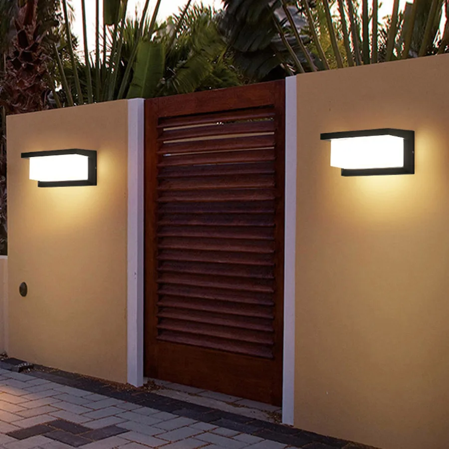 Outdoor Wall Lamp Waterproof LED Garden Lamp Aisle Corridor Outdoor Balcony Porch Light AC110V 220V Terrace Lamp