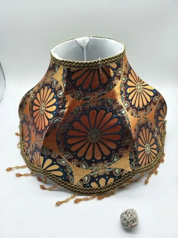 

E27 Art Deco lamp shade for table lamp Floor lamp golden/silver fabric lampshade modern style lamp cover for home decration