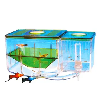 

Saim Mini Aquarium Plastic Fishes Bowl Betta Fish Tank Accessories For Aquarium Turtle Tank Decoration aquario Breeding Box