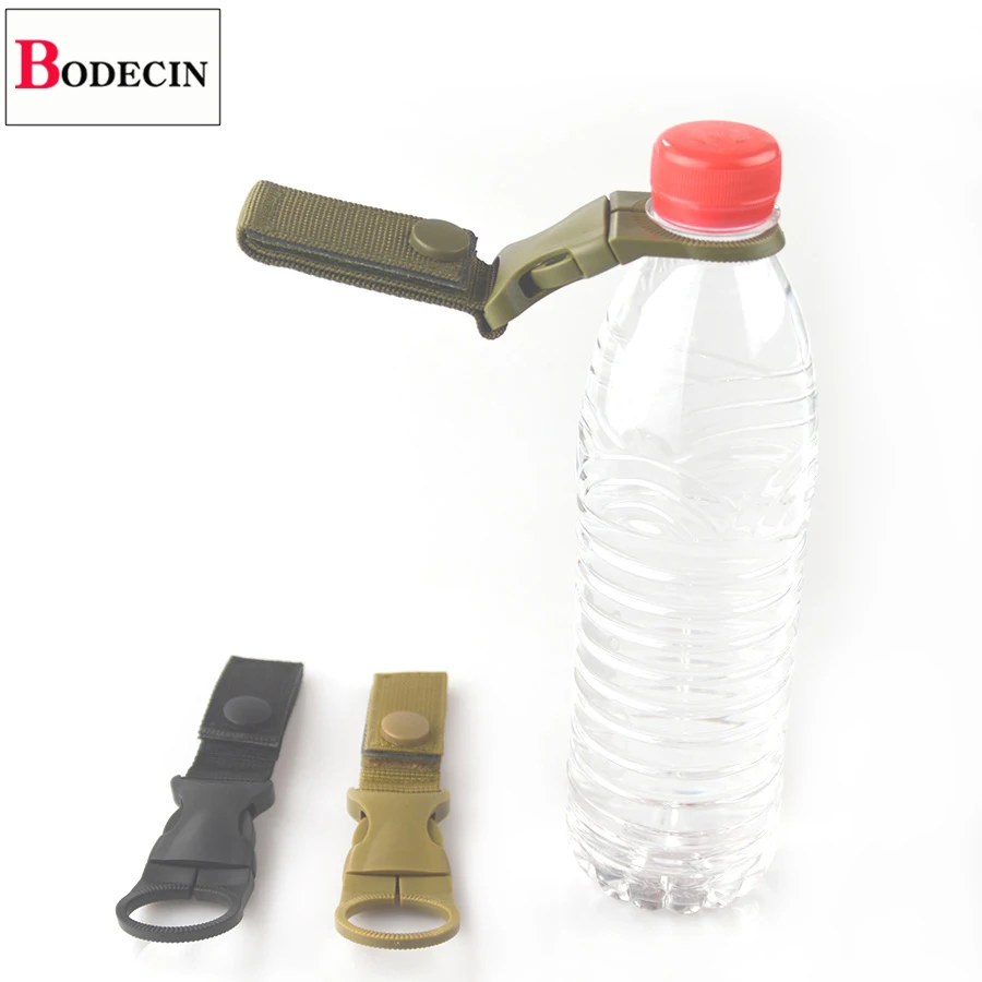 Тактическая Экипировка для повседневного использования, военная нейлоновая тесьма для наружных инструментов, застежка-крючок, держатель для бутылки с водой, зажим для ремня, карабины для кемпинга