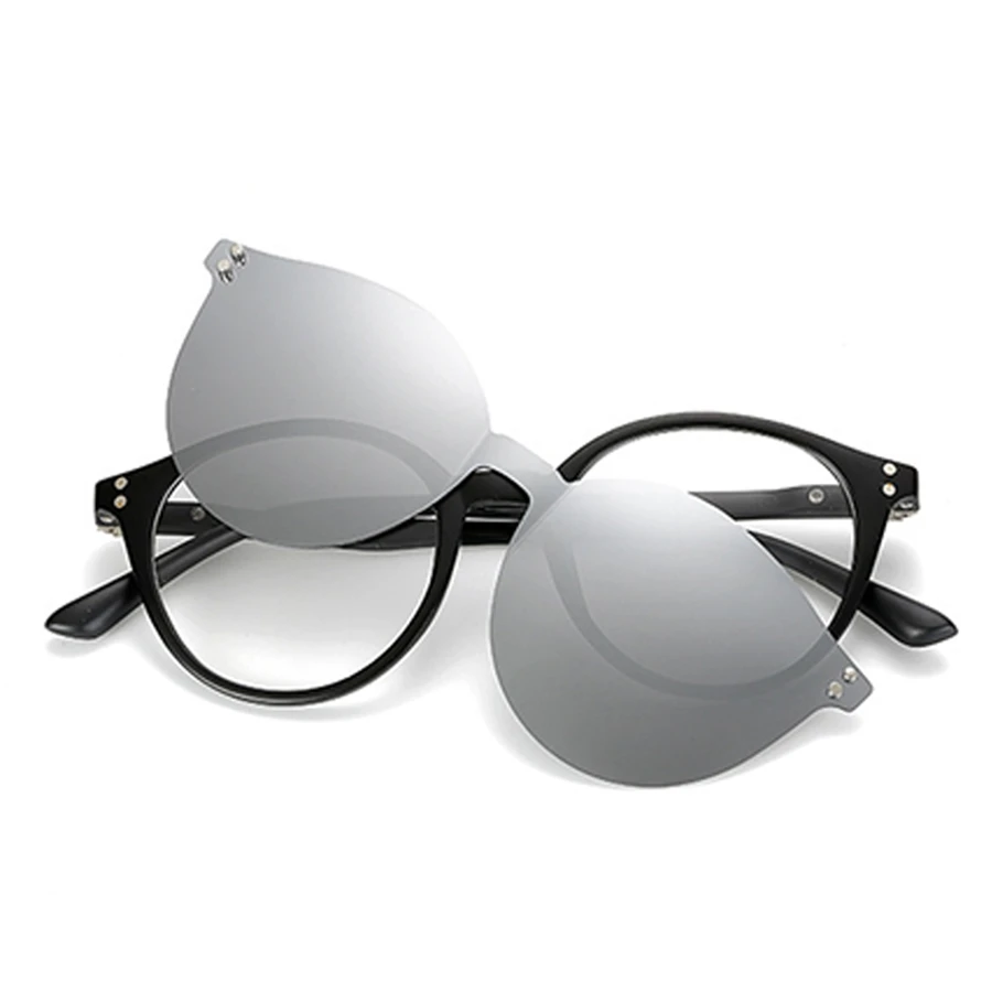 Оптическая оправа для очков Мужская Женская мода клип на магнитах Поляризованные солнечные очки оправа для мужчин CT-TR2285 - Цвет оправы: CT-TR2285 C04