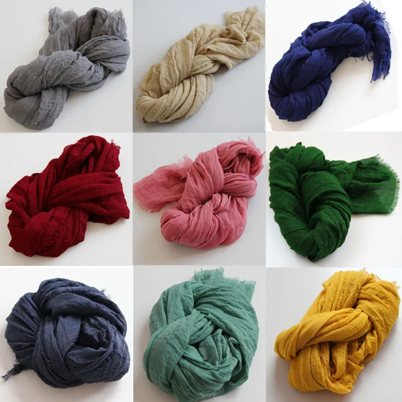 

High Quality Size 200cm x 160cm Women Cotton&Linen Scarf Fashion Warm Solid Colors Shawl Winter scarf female shawl