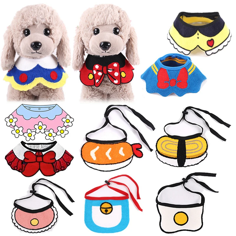 

New Cat Dog Product French Bulldog Love Heart Bibs Scarf Collar Adjustable Neckerchief Saliva Towel Small Dogs Pets Accessories
