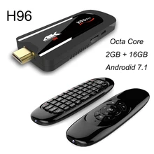 H96 Pro 2G 16G Android 7,1 tv Stick 8 Core Amlogic S912 tv dongle Airplay Miracast H.265 BT4.1 H96Pro Mini Pc W/Fly Air mouse