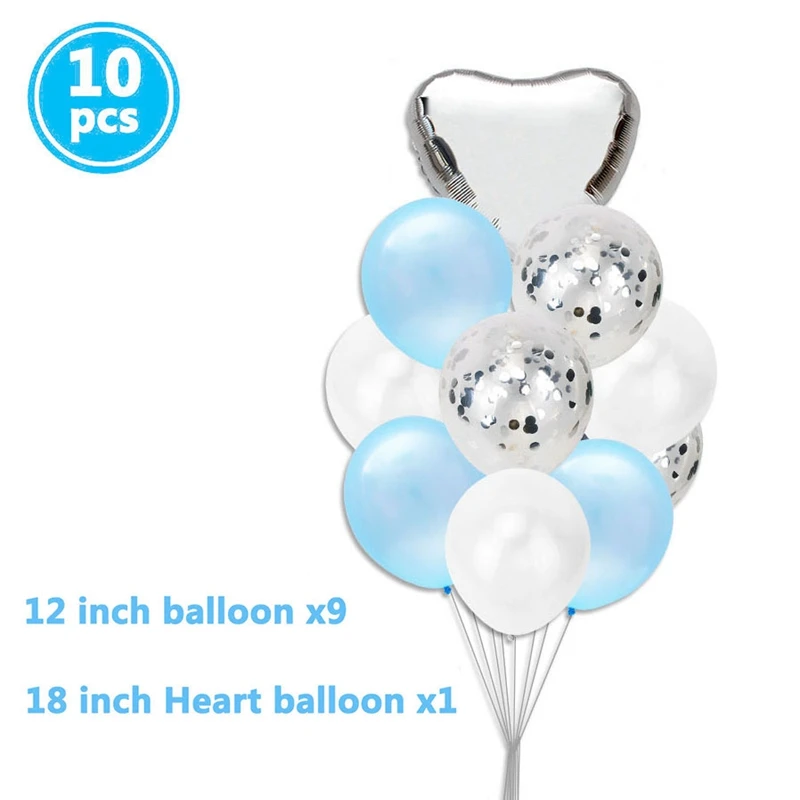 Heronsbill 10 шт. микс BabyShower латексные шары 1st Happy День Рождения украшения для маленьких детей взрослых его мальчик девочка пол раскрыть - Цвет: Флуоресцентный желтый