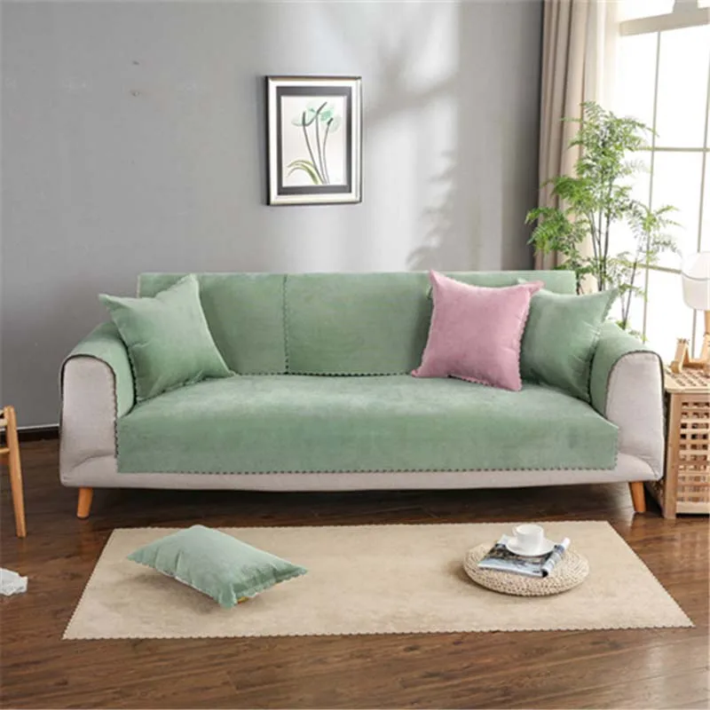 

Non-slip Sofa Cover Waterproof Slipcover Furniture Protector Sofa Cushion Mat Polyester Fabric Prevent Pets Cats Dogs Scratch
