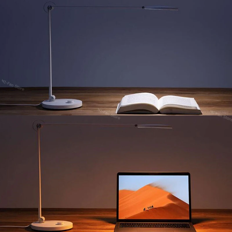 Xiaomi-Lampe de bureau LED pliable, 3 couleurs, gradation en
