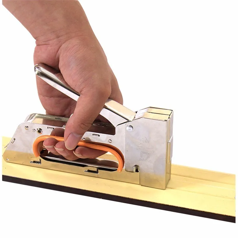 

1 Pc Steel Nail Machine Manual Straight U-Shaped Shooter Stapler Gun Staple For Fix/Packag/Bind/Floor Door Style 1000pcs