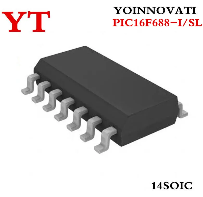  50pcs/lot PIC16F688-I/SL PIC16F688 16F688-I/SL MCU 8BIT 7KB FLASH 14SOIC. | Электронные компоненты и