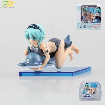 

Action figure Sword Art Online Asada Sinon sexy bikini cartoon doll PVC 13cm box-packed japanese figurine world anime 160105