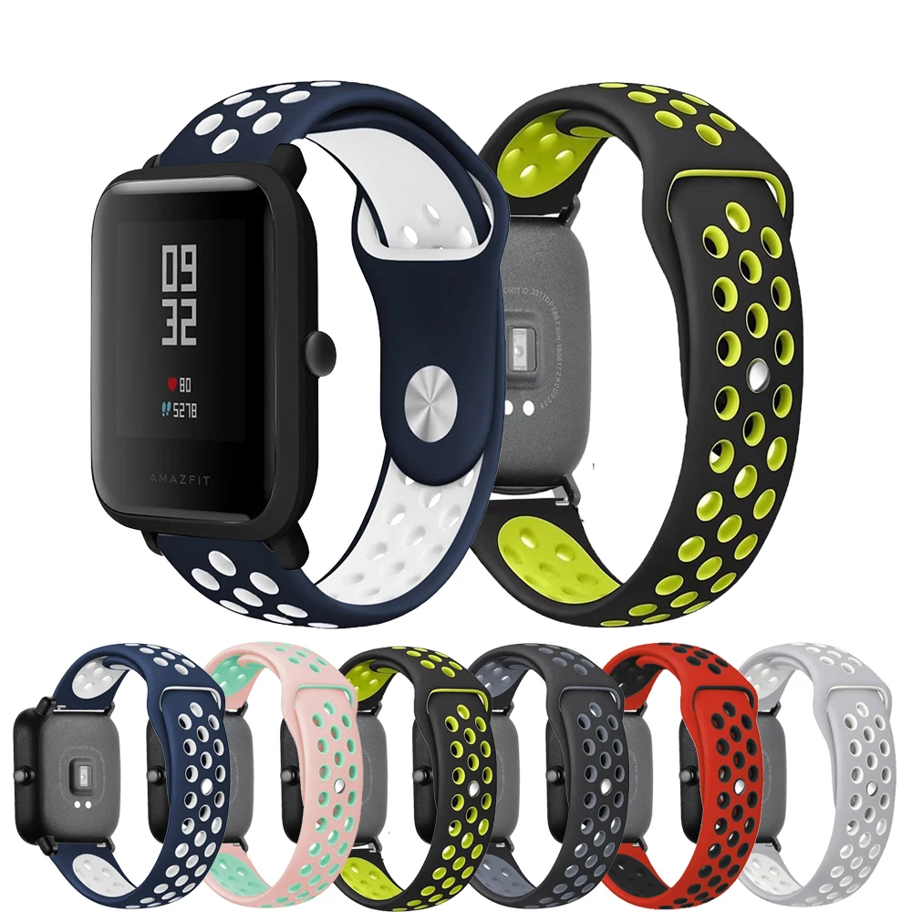 Ремешок для часов Xiaomi Huami Amazfit Bip BIT PACE Lite Youth band Силиконовый ремешок браслет ремень для Huami Amazfit Bip Замена