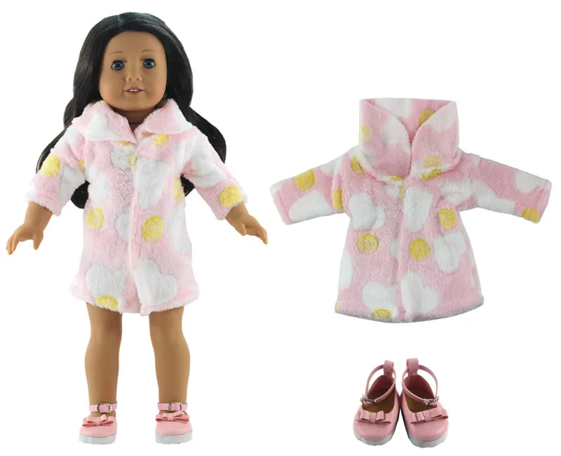 

Hot sell! Leisure handmade dress clothes outfit Princess skirt Bedgown for 18 inch American Doll +Shoes