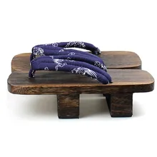 Мужские летние деревянные сандалии; повседневные вьетнамки на двойном каблуке; классические японские гэта; пляжные шлепанцы; обувь для костюмированной вечеринки; Сабо