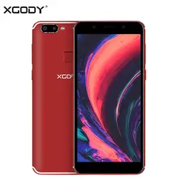 XGODY S14 5,7 дюйма 18:9 мобильного телефона Android 5,1 Face ID MT6580 4 ядра 1G + 8G 3g разблокировать смартфон с двумя sim-картами 4 Камера телефона