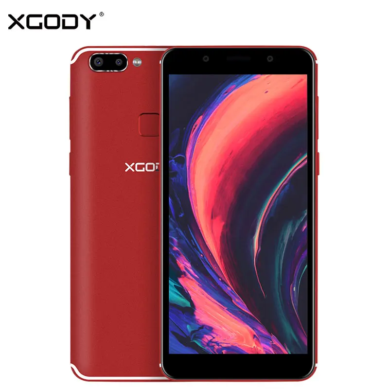 

XGODY S14 5.7 Inch 18:9 Mobile Phone Android 5.1 Face ID MT6580 Quad Core 1G+8G 3G Unlock Dual Sim Smartphone 4 Camera Cellphone