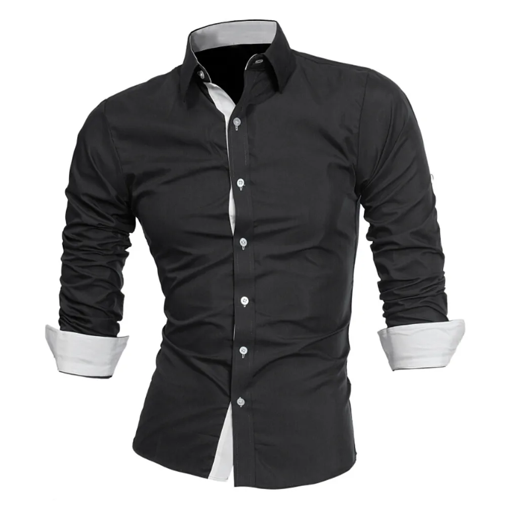 #4 DROPSHIP 2018 NEW HOT Fashion Men's Autumn Casual Formal Solid Slim Fit Long Sleeve Dress Shirt Top Blouse Freeship HTB1tRdpXvfsK1RjSszgq6yXzpXal - #4 DROPSHIP 2018 NEW HOT Fashion Men's Autumn Casual Formal Solid Slim Fit Long Sleeve Dress Shirt Top Blouse Freeship