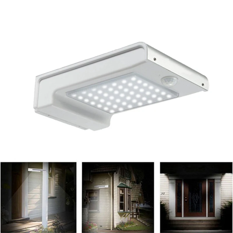 

Jiguoor 2W 49 LED Solar Power Street Light PIR Motion Sensor Lamps Garden Security Lamp Outdoor Street Waterproof Wall Lights