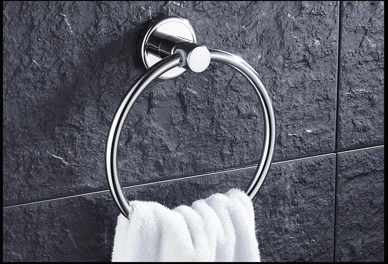 Нержавеющая сталь Полотенца кольцо Chrome Полотенца держатель Ванная комната полки Полотенца бар Аксессуары для ванной комнаты