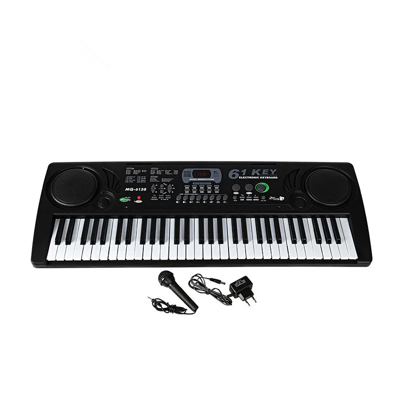 

High Quality 61 Keys Digital Musical KeyBoard Piano Electronic Key board Organ With Microphone For Children Adult