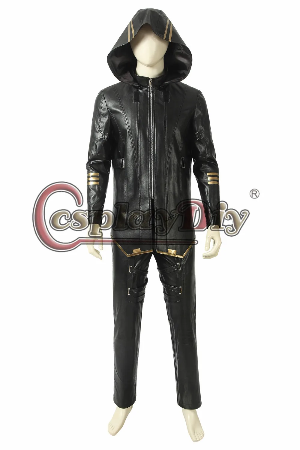 Cosplaydiy Avengers: Endgame Clinton Barton Hawkeye Ronin Cosplay Adult Man Fancy Dress Suit Halloween Costumes Custom Made