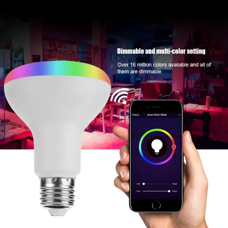 

7W RGBW Smart WIFI Bulb RGB LED Lamp Bulb E27/ B22 LED Bulb Color Light for Smart Home Support