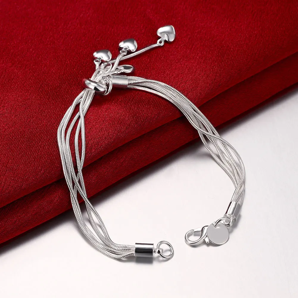 20 мм Тай Чи Висячие Сердце браслет Femme в форме сердца серебряная цепочка браслет ручной ювелирные изделия браслеты на руку для женщин