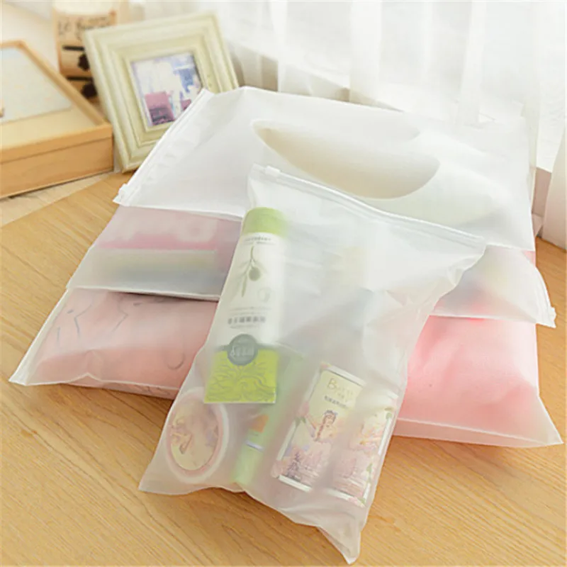 

2Pcs/set Outside Travel Storage Bag Transparent Portable Zip bags Shoes Underwear Sundries Organizer Travel Accessories Supplies