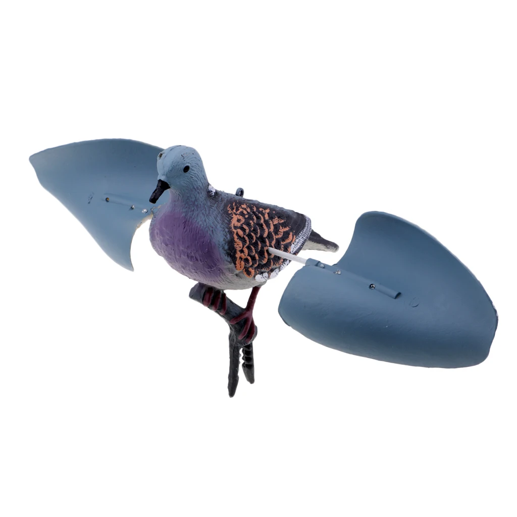 Non-toxic Lightweight 3D Lifelike Flying Plastic Pigeon Bird Outdoor Hunting Decoy Garden Decoration Ornament Pests Control
