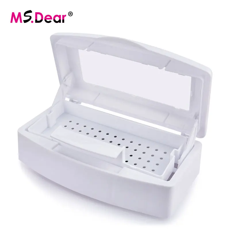 

Nail Sterilizer Disinfection Box Salon Nail Nipper Tweezers Metal Tools Disinfector Sanitizer Box Nail Manicure Machine Tool Set