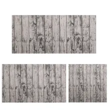 Vintage Europäische Stlye Beliebten Tischtuch Leinen Rechteckige Tischdecke Holzmaserung Staubdicht Bar Restaurant Tisch Decken