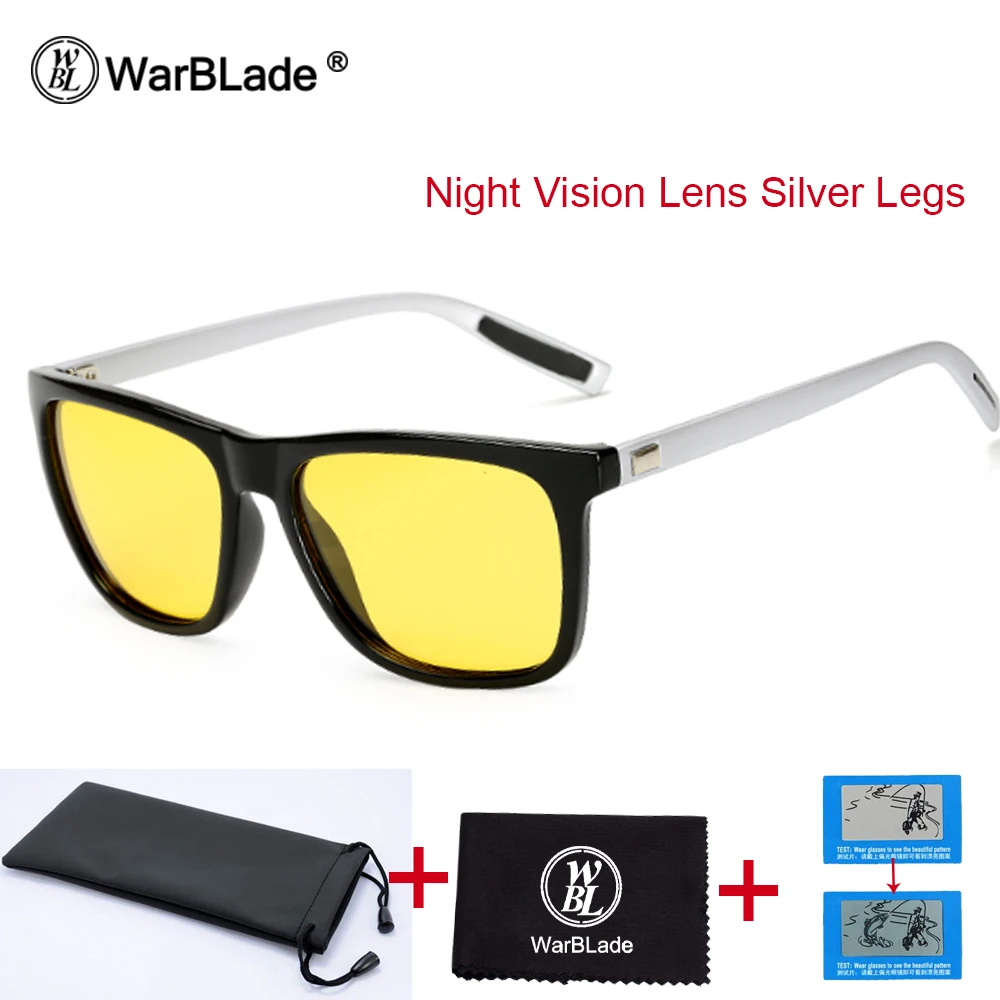 Nvision Silver Солнцезащитные очки WarBLade для ночного видения, поляризованные солнцезащитные очки для мужчин, солнцезащитные очки для вождения автомобиля, Винтажные Солнцезащитные очки для улицы, Homme - Цвет линз: Nvision Silver